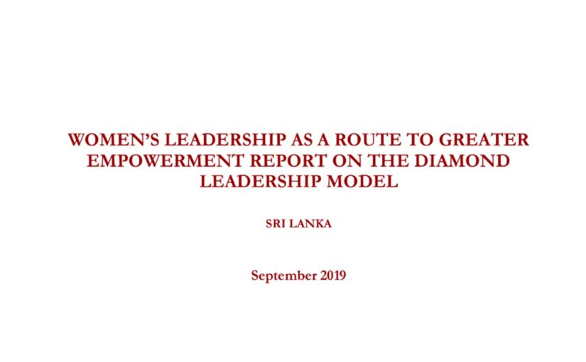 Diamond Leadership Study on Women Political Empowerment in Sri Lanka (2019/2020)